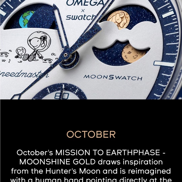 Swatch X Omega MOONSHINE GOLD (Hunter’s Moon) - Picture 12 of 13